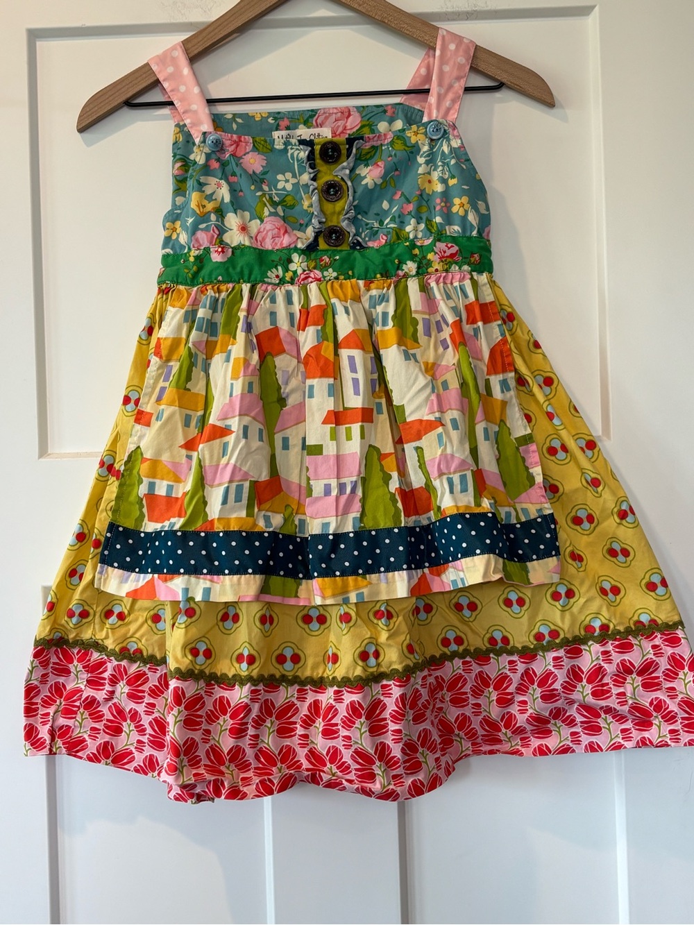 Matilda Jane Girl’s Size 8 Perry Inn Knot Apron Dress